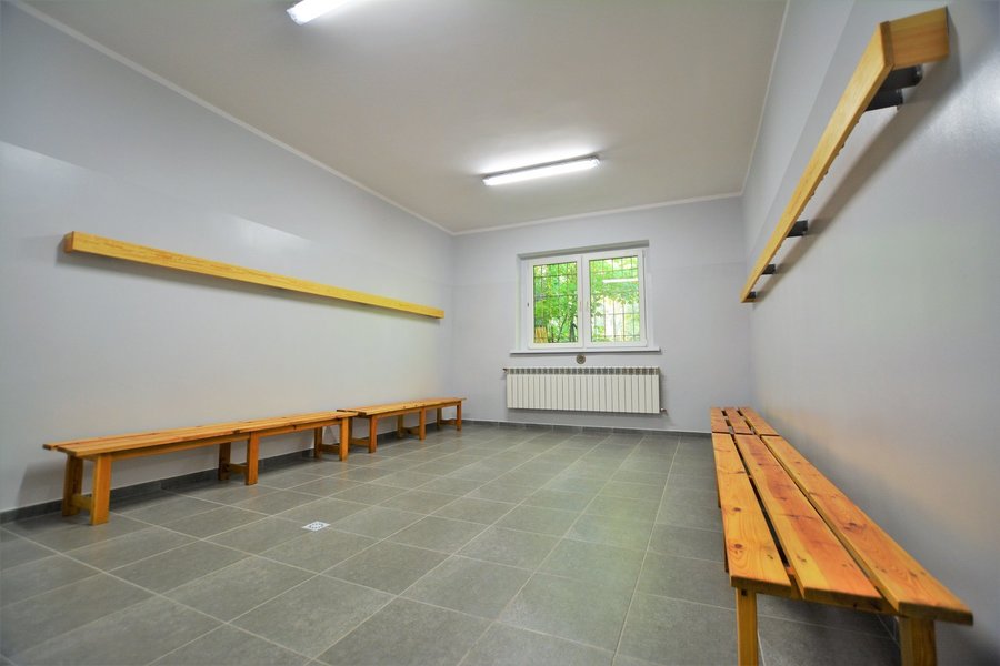 Szatnia wyremontowana w ubiegłym roku 