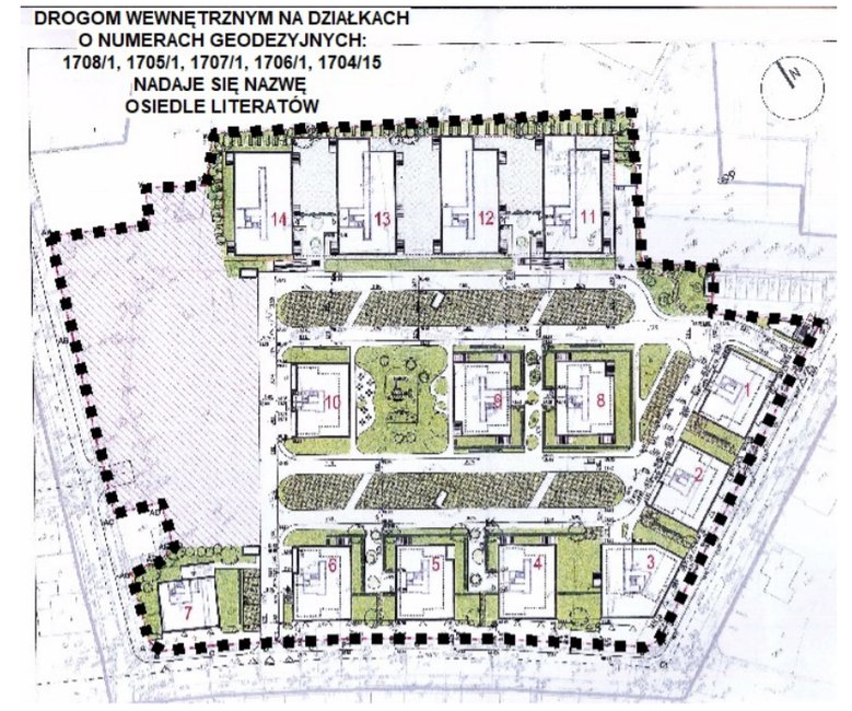 Plan osiedla.