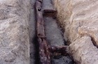 Fragmenty szesnastowiecznej sieci wodociągowej