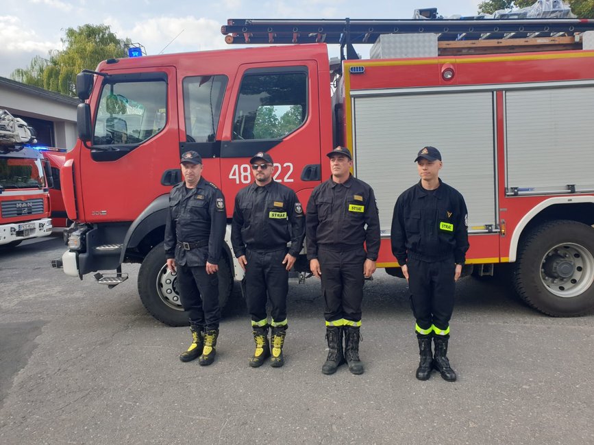 Druga zmiana kościańskich strażaków. 