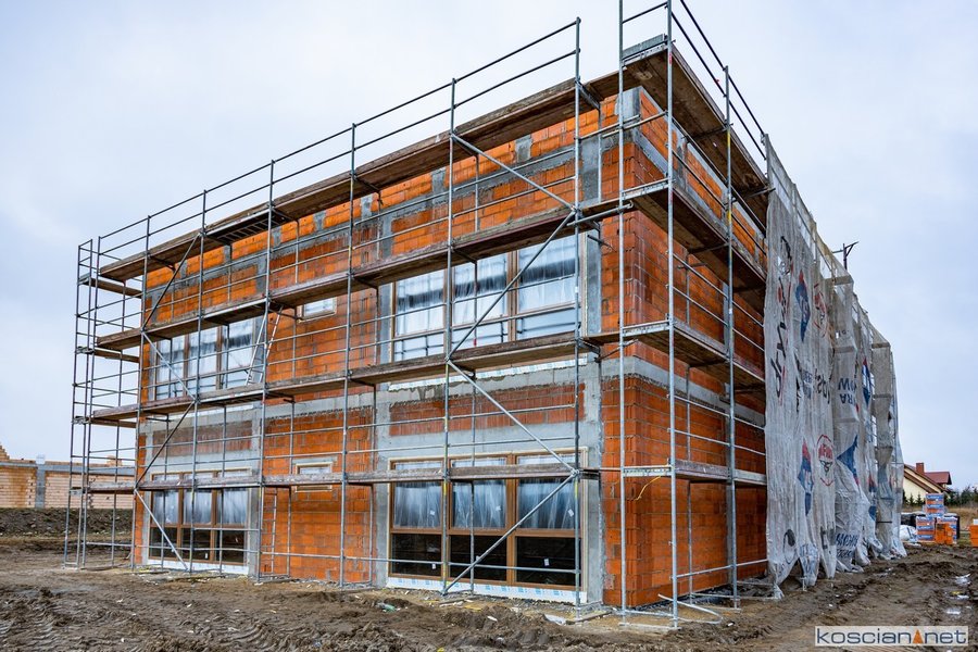 Budowa przy ul. Nacławskiej. 