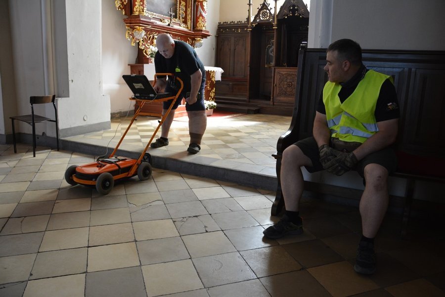 : Koszaliński georadar24 w akcji  Fot. Hanna Danel  