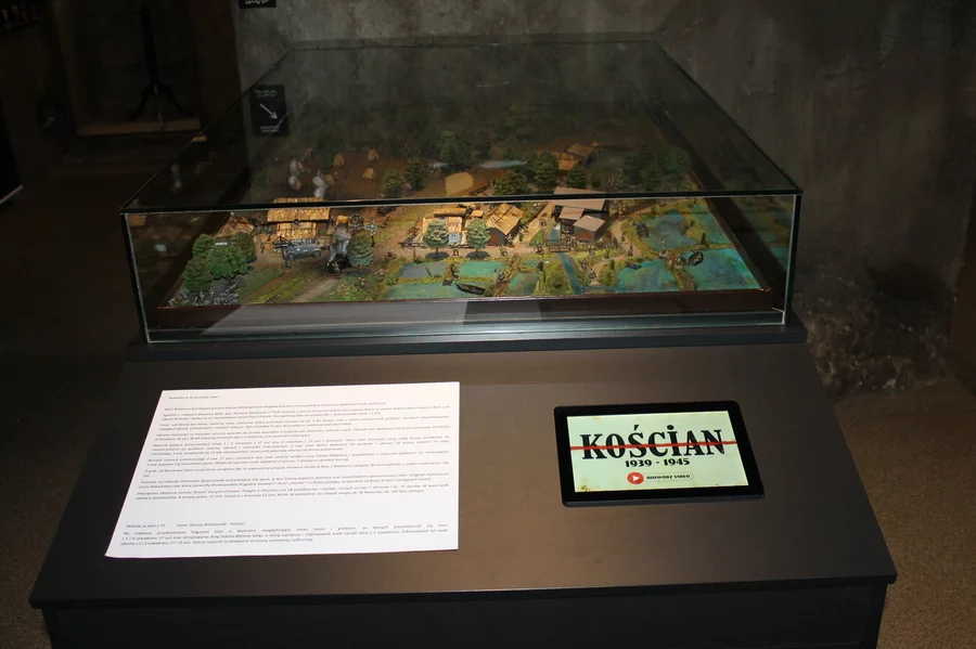 Diorama przedstawia jeden z epizodów bitwy nad Bzurą z września 1939 roku.