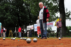 Czempiń, 28 czerwca, boisko Heliosa Czempiń. 32 drużyny wzięły udział w V Turnieju Boule  o Puchar Burmistrza Gminy<br>Fot. Zygmunt Kramek
