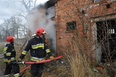 Pożar w opuszczonej chlewni 