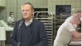 Tusk w kościańskiej piekarni