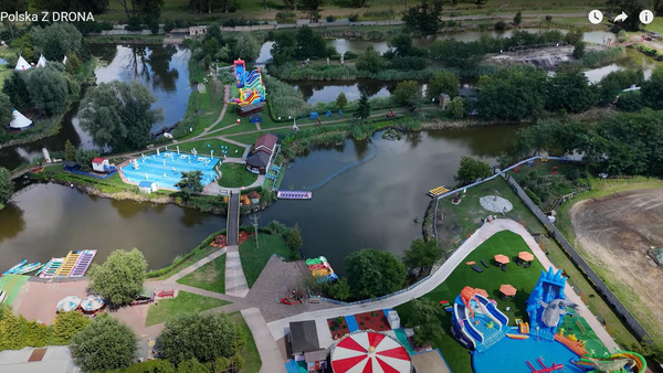 Sześciominutowy przelot nad Kościanem 