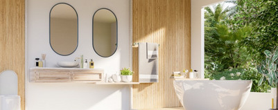 Płytki drewnopodobne w domowym SPA