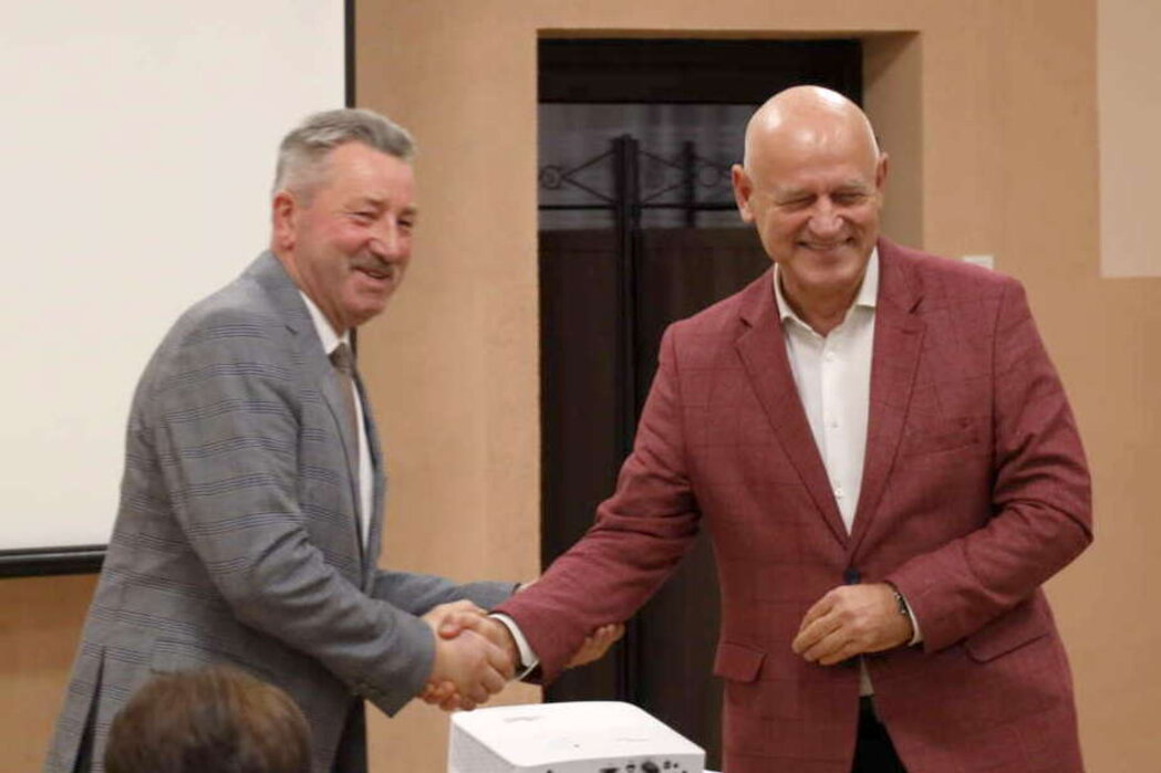 Mirosław Mądry i Andrzej Przybyła na premierze filmu