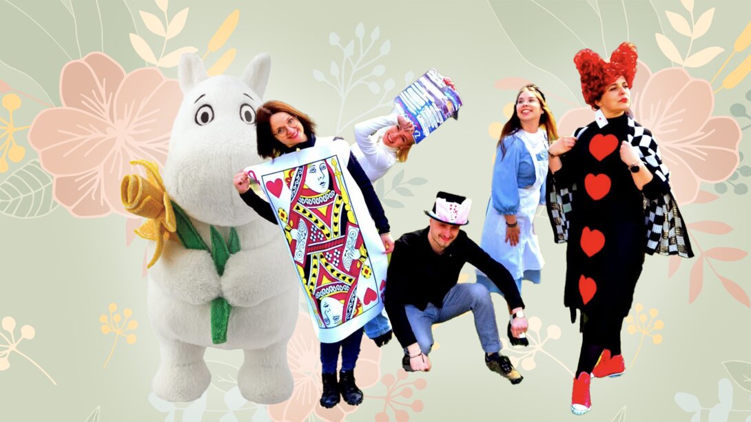 W bibliotece Dolina Muminków, w KOK Alicja w Krainie Czarów