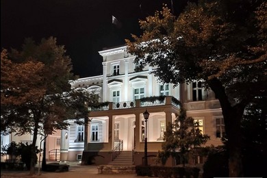 Widowisko laserowe w centrum Kościana 