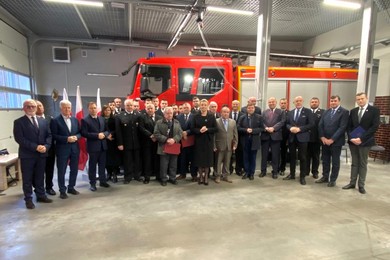 Uroczysta zbiórka kościańskich strażaków