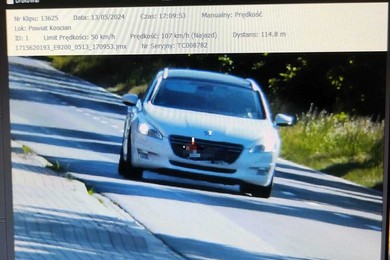 Mandat, punkty karne i trzy miesiące bez prawa jazdy