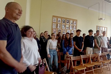 Lekcja na temat Europy w Kolbergu