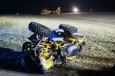 Kierujący quadem zderzył się ze zwierzęciem