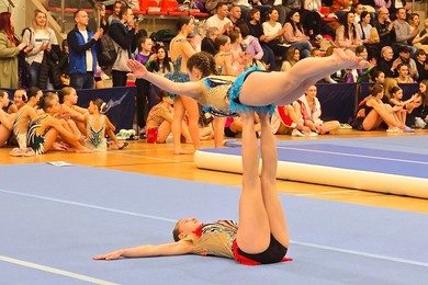 Salto Kościan na zawodach Super Ligi 