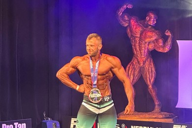 Dwukrotny sukces kościańskiego kulturysty