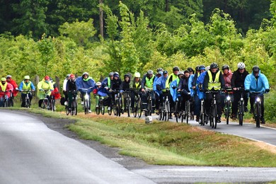 Nie przestraszyli się deszczu 