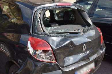 Nie ustąpił pierwszeństwa. Motorowerzysta trafił do szpitala